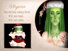 :::VIRGINIA:::Face and body makeup Grinch