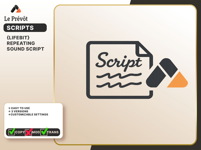 [LE PREVOT] - {LIFEBIT} Repeating Sound Script