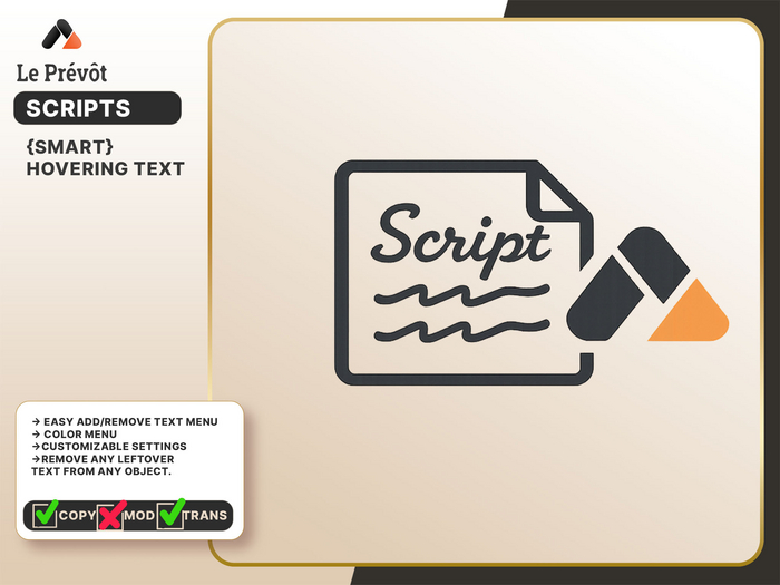 [LE PREVOT] - Smart Hovering Text