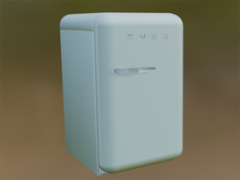 SMEG refrigerator, Pastel Green