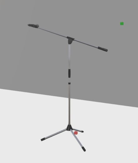 microfone com pedestal