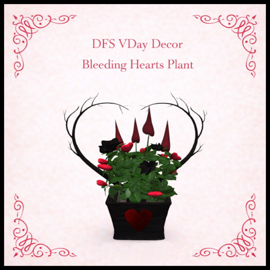 DFS VDay Decor - Bleeding Hearts Plant - ACTUAL ITEM
