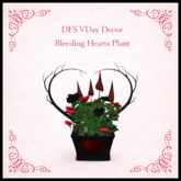 DFS VDay Decor - Bleeding Hearts Plant - ACTUAL ITEM