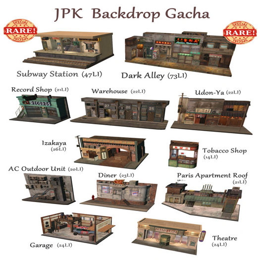 11**JPK Backdrop Gacha BOX  -Garage-