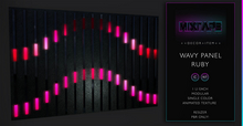 MIXTAPE Decor - wavy panel - ruby