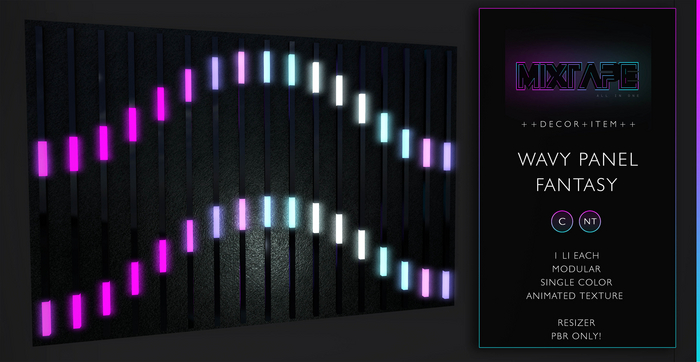 MIXTAPE Decor - wavy panel - fantasy 