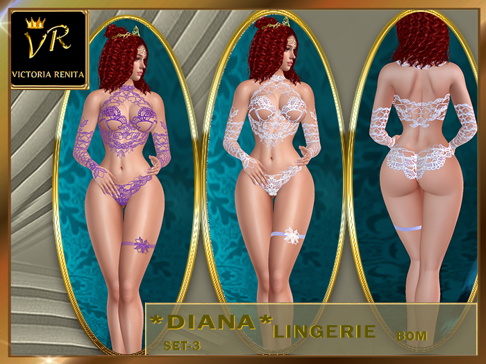 VR* LINGERIE*DIANA*set3