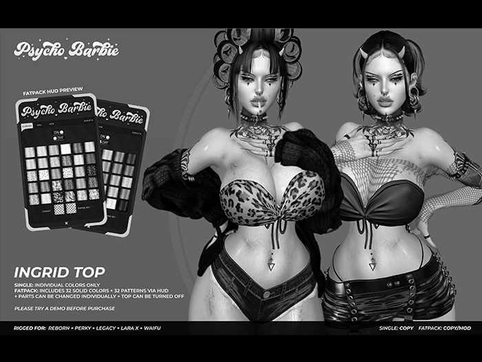 +PB+ Ingrid Top - Fatpack DEMO