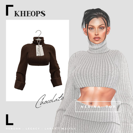 Kheops  /\ - NERINA - TOP - Chocolate