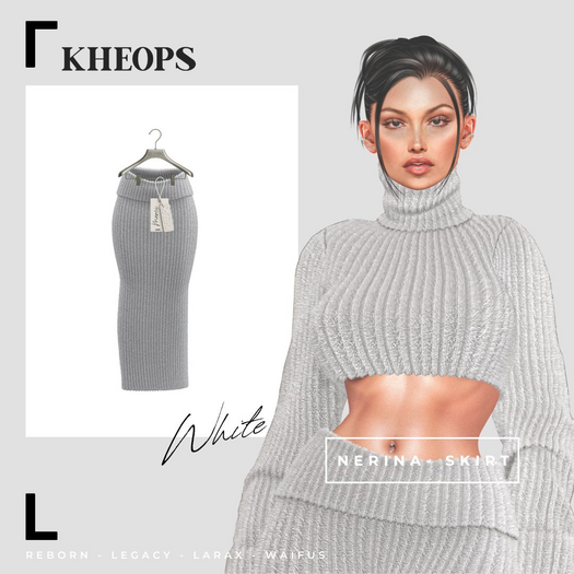 Kheops  /\ - NERINA - SKIRT - White