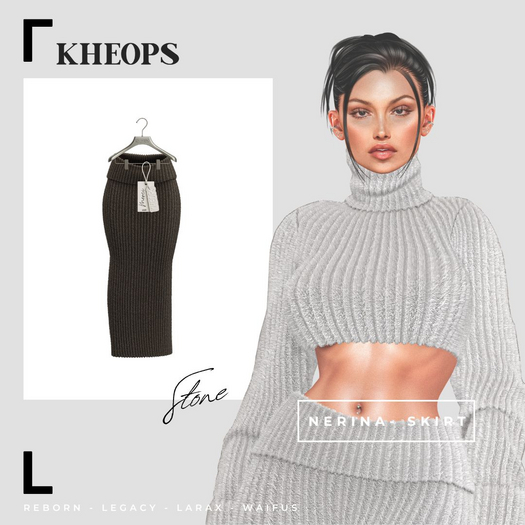Kheops  /\ - NERINA - SKIRT - Stone