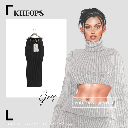 Kheops  /\ - NERINA - SKIRT - Grey