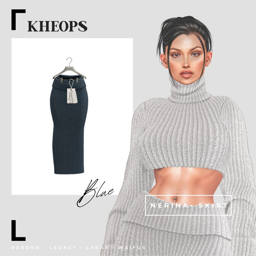 Kheops  /\ - NERINA - SKIRT - Blue