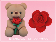 Rose Teddy & Pillow