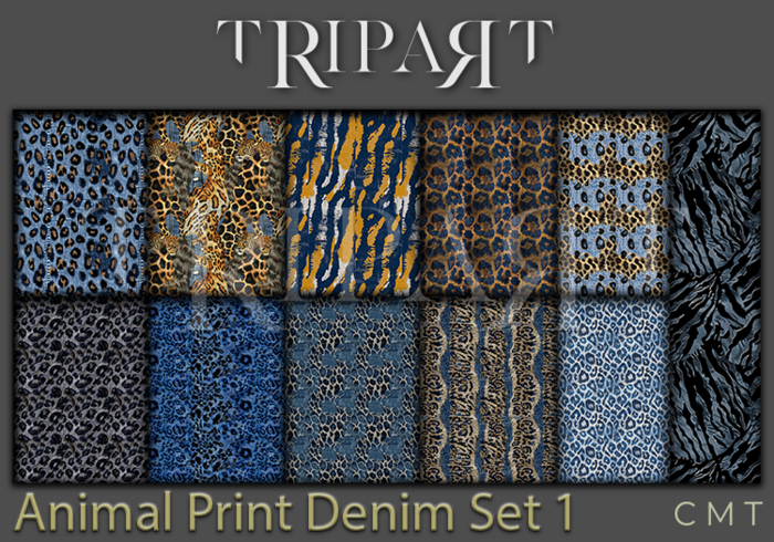 ..::TRIPART::.. " PROMO " Animal Print Denim Set 1