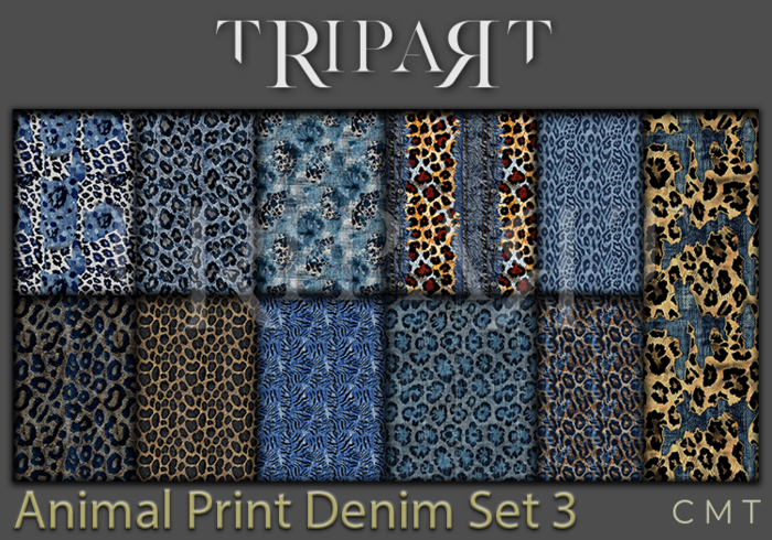 ..::TRIPART::.. " PROMO " Animal Print Denim Set 3