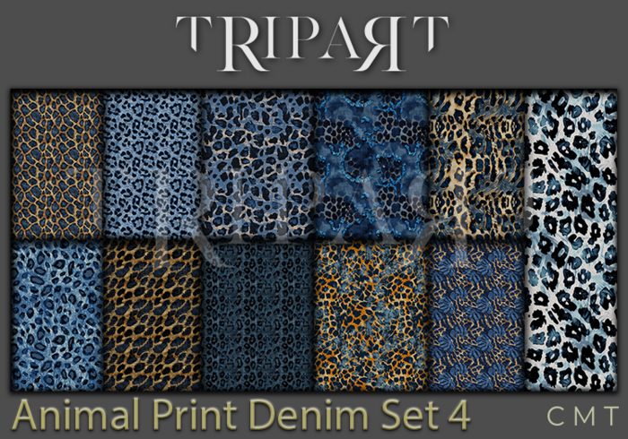 ..::TRIPART::.. " PROMO " Animal Print Denim Set 4