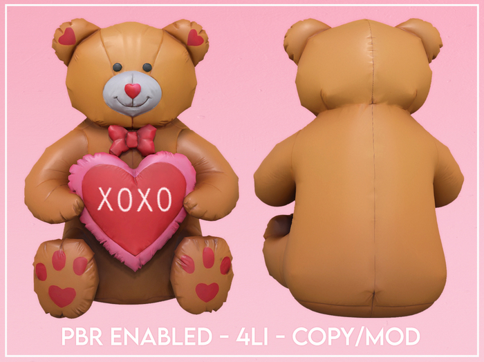 Inflatable Valentine Bear