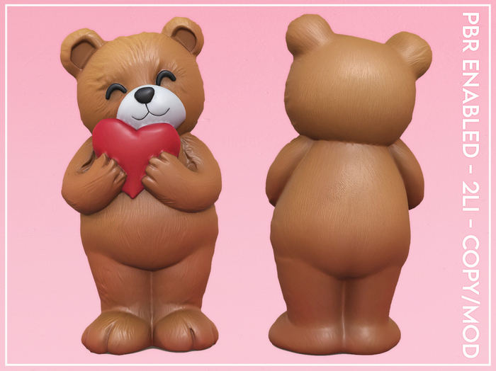Plastic Valentine Bear