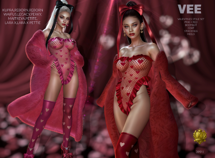 Vee Valentines Day, Mix and Match Style set