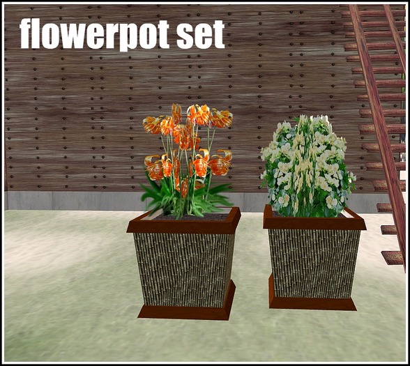 flowerpot SET bamboo