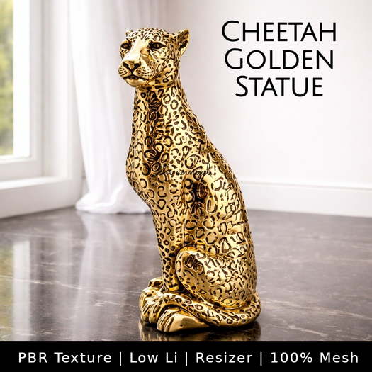 .:MM:. Golden Cheetah Statue