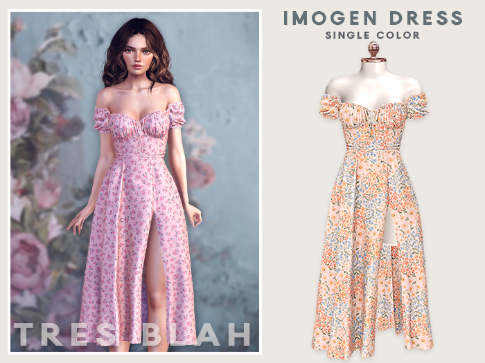 Tres Blah - Imogen  Dress - Peach