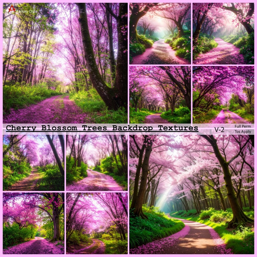 Blossom Trees Backdrop Textures