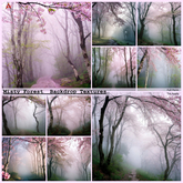 Misty Forest  Backdrop Textures