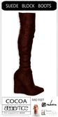 Baiastice_Suede Block Boots-Cocoa