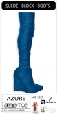 Baiastice_Suede Block Boots-Azure