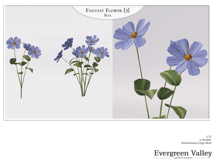 Fantasy Flower [3] Blue