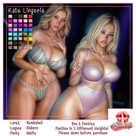 #SHOOSH - Kate Lingerie [FATPACK]