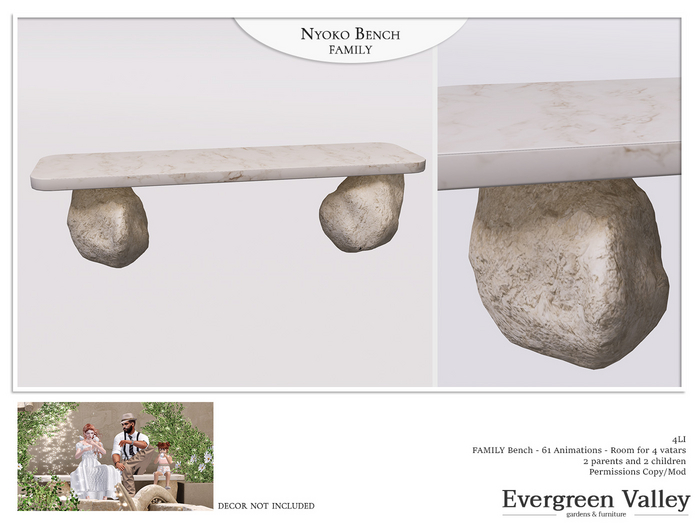 Nyoko Bench FAMILY