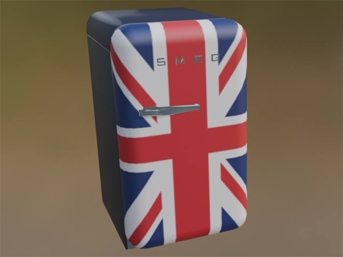 SMEG refrigerator, Union Jack
