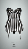 -Pixicat- Marlene Corset (Stripe)