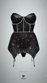 -Pixicat- Marlene Corset (FlowerSmallDark)