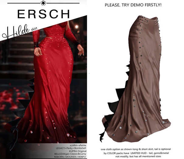 ERSCH - Hilde skirt -beige-