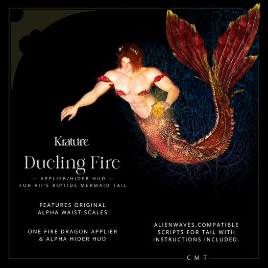 ((Krature)) - Dueling - Mermaid Tail Riptide Applier HUD - Fire