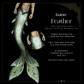 ((Krature)) - Feather - Mermaid Tail Riptide Applier HUD - Biblical + FP