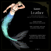 ((Krature)) - Leather - Mermaid Tail Riptide Applier HUD - Blue