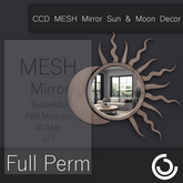 MESH Mirror Sun & Moon Decor