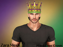 ZM PBR Mardi Gras Crown FULL PERM MESH