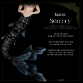 ((Krature)) - Sorcery - Mermaid Tail Riptide Applier HUD - Black