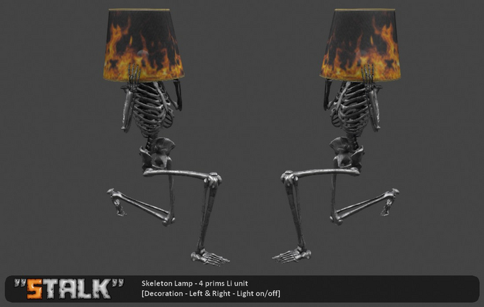 Skeleton Lamp [Decoration Left & Right]