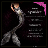 ((Krature)) - Sparklee - Mermaid Tail Riptide Applier HUD - Black + FP