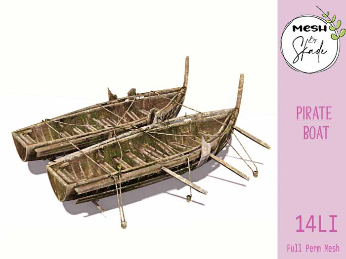  Pirate Boat Full Perm Mesh