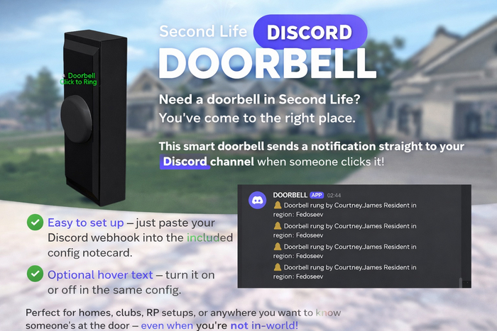Smart Discord Doorbell for Second Life
