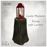 Lovely Moments - Stump with Lantern 