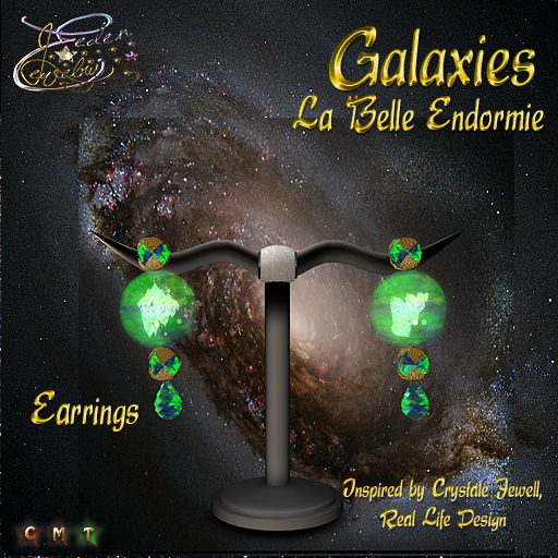 EARRINGS GALAXIES LA BELLE ENDORMIE
